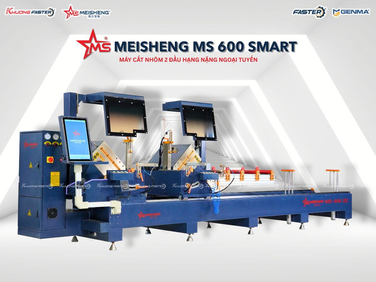 Máy Cắt Nhôm 2 Đầu Meisheng Ms 600 CNC Ngoại Tuyến